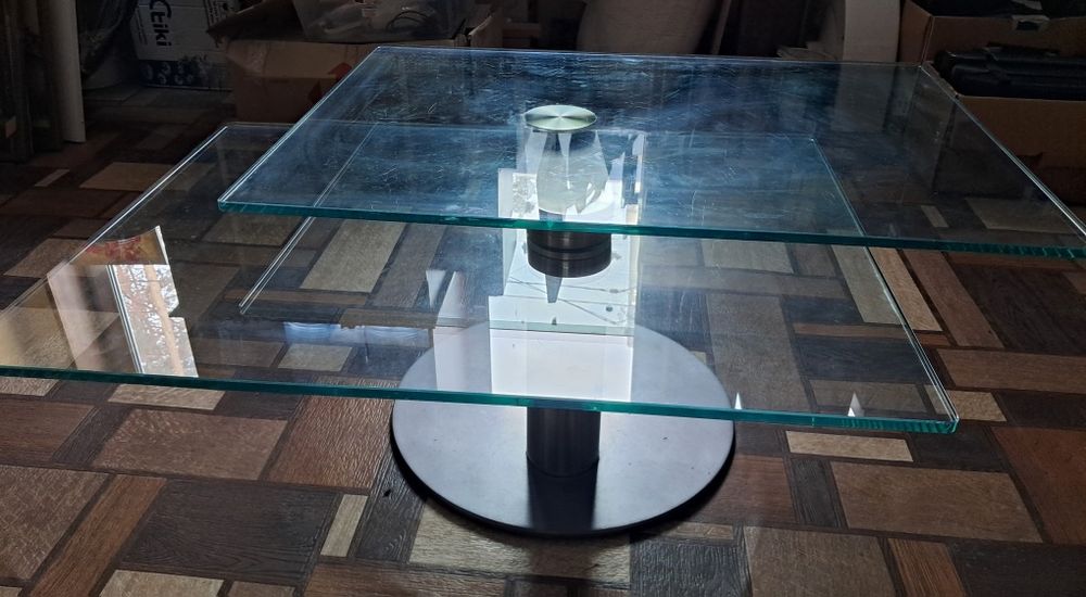 Стіл скляний Італія, столик скляний, столик дизайнерський, кавовий сті
