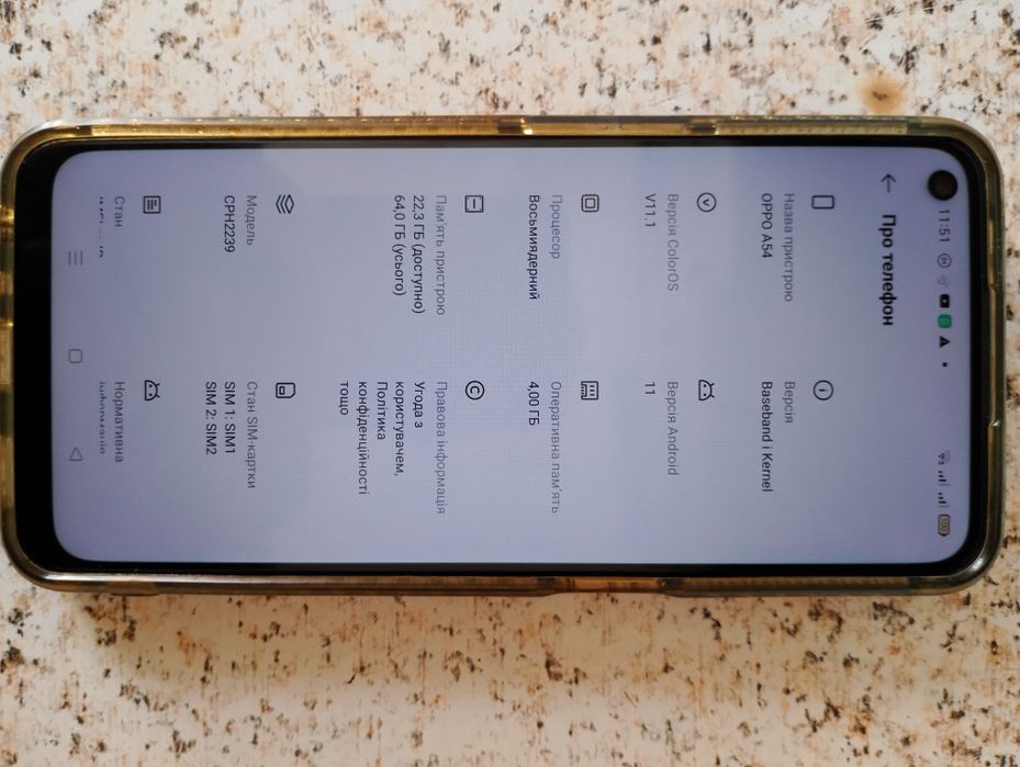 Model..OPPO.. A. 54.