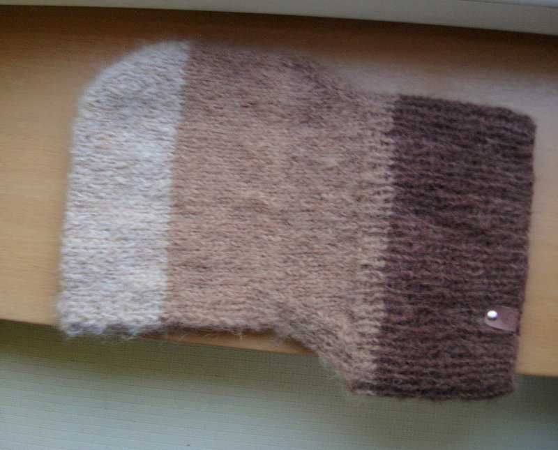 fluffy kaptur balaclava w brązach alpaka długi włos
