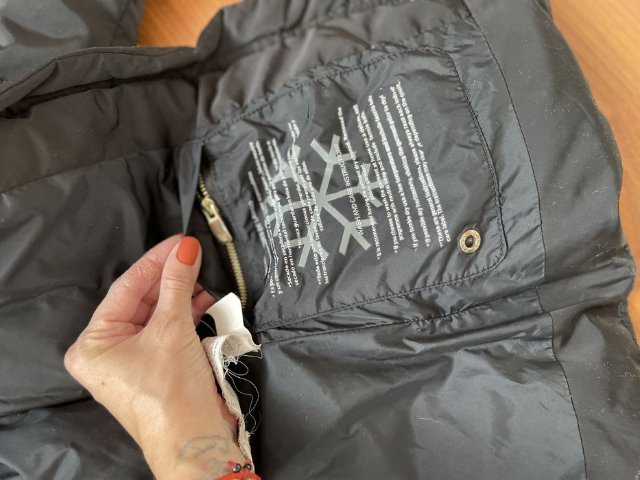 Куртка пухова, зимова куртка пух Zara