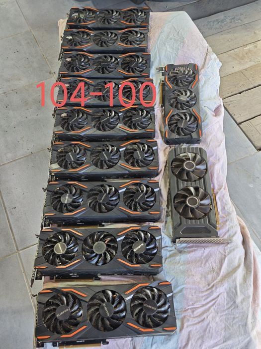 Продам видеокарты P104-100 и P102-100