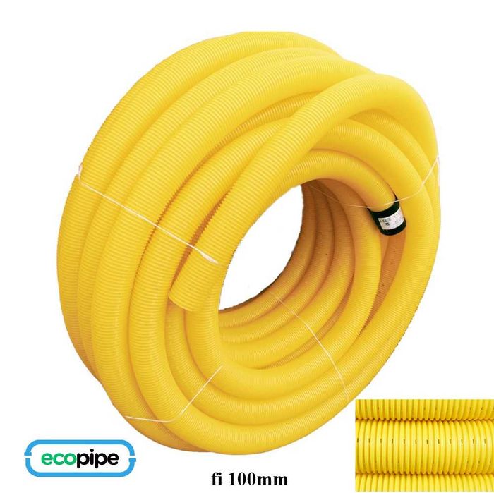 Rura drenarska fi 100 z otworami odwodnienie drenaż