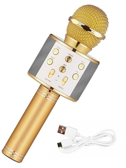 Караоке микрофон.Блютуз колонка.Детская колонка.Детский микрофон.