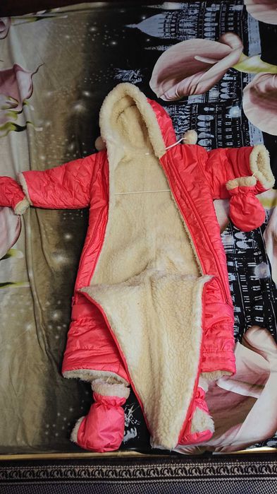 Комбинезон детский зимний Монклер овчина