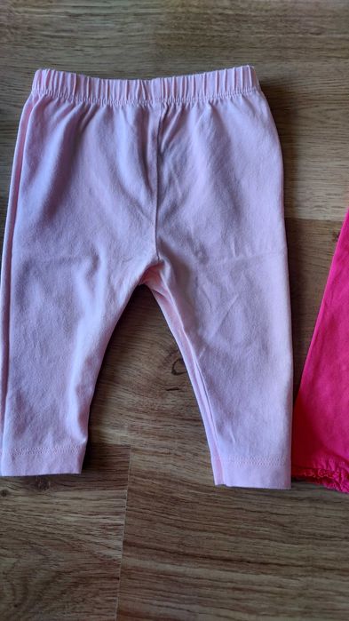 Zestaw legginsy niemowlęce dla dziewczynki 74