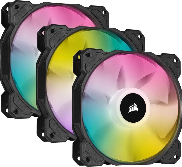 Corsair iCUE SP120 RGB ELITE Kit de 3 ventoinhas RGB 120 mm PWM
