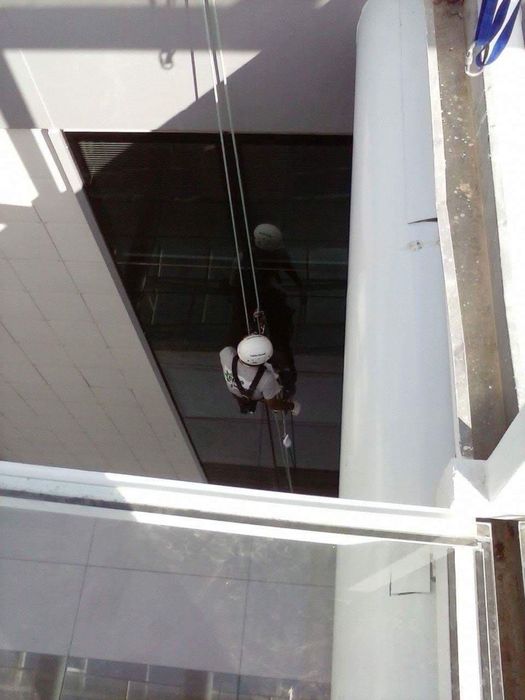 Rapel trabalho com cordas