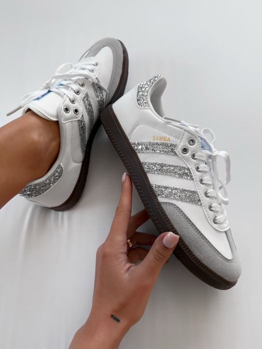Жіночі кросівки Adidas Samba білі | женские кроссовки Adidas Samba