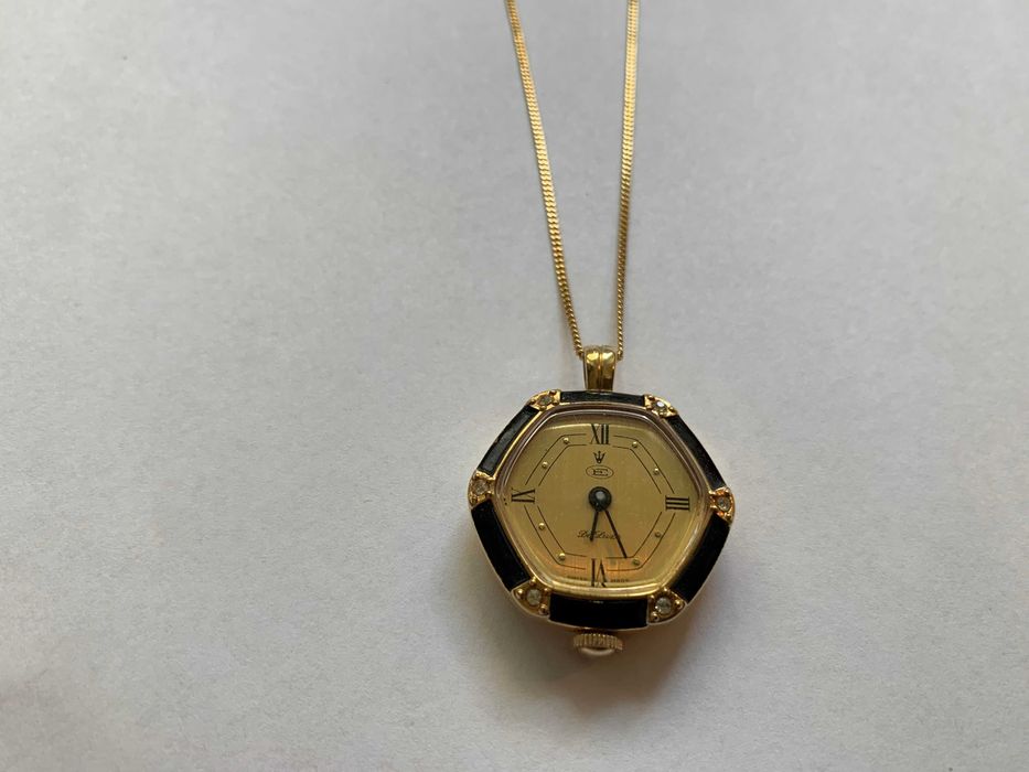 Zegarek na nakręcanie mechaniczny De Luxe Swiss Made vintage