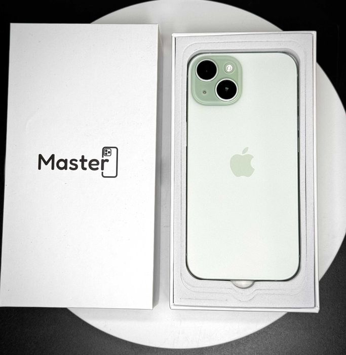 Apple iPhone 15 128GB Green jak nowy 100% bat 6msc gwarancji