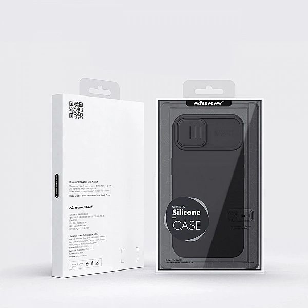 Nillkin CamShield Silky Silicone Case etui iPhone 14 Plus pokrowiec z