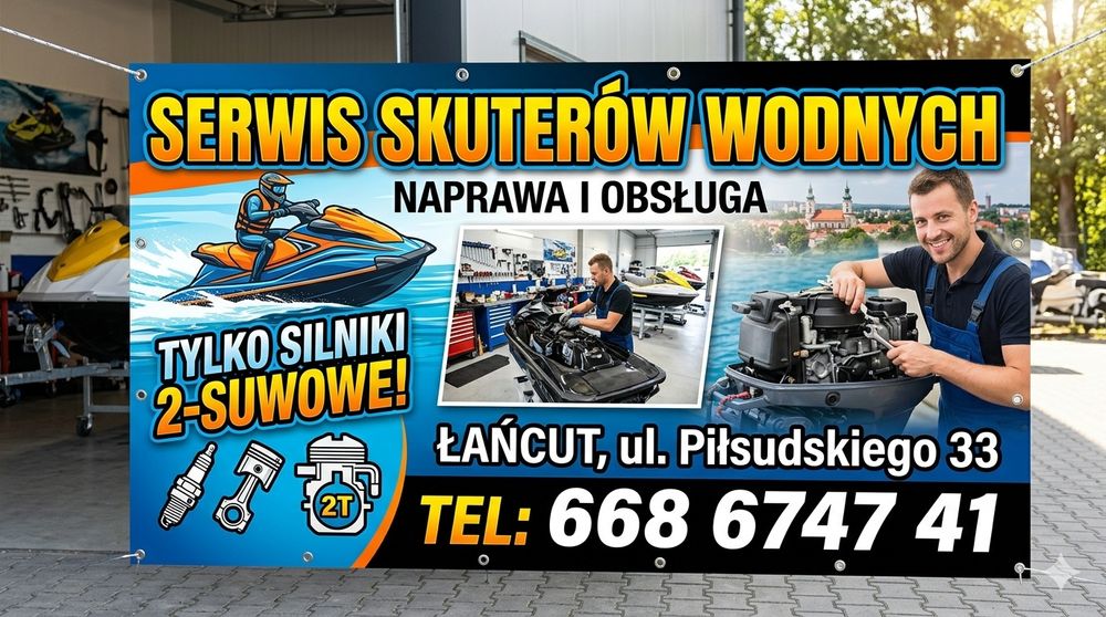 Serwis Skuterów Wodnych 2T | Naprawa, Remonty Silników | Łańcut, Piłsu