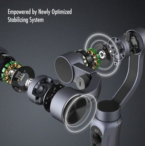 ZHIYUN Smooth Q Estabilizador p/ Smartphone, prático Gimbal de 3 Eixos