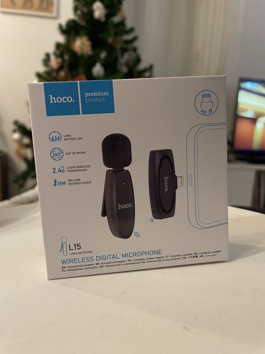 Microfone lapela hoco para iphone