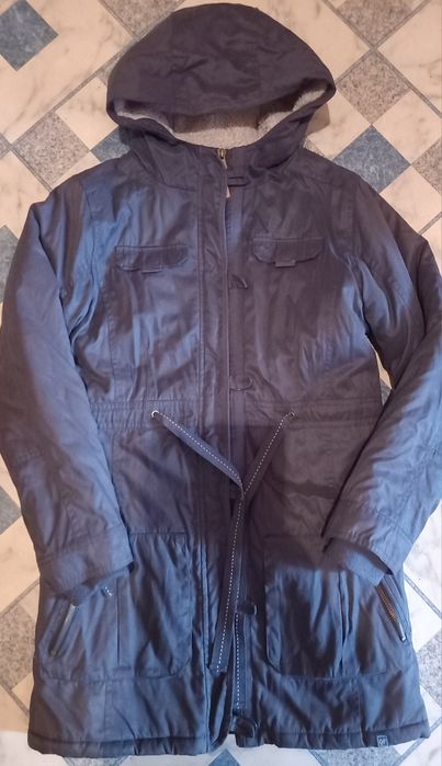 Plaszcz brazowy ocieplany dziewczecy Quadri Foglio 152