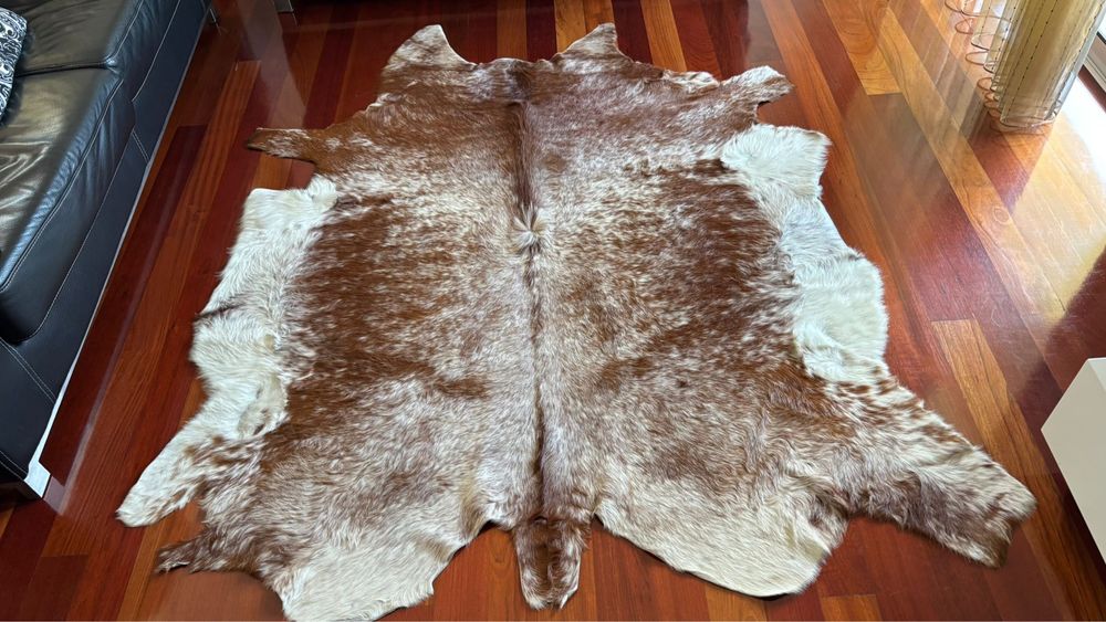 Tapete de pele de vaca original