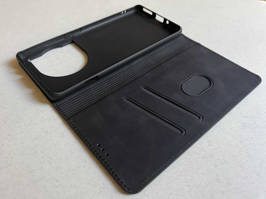 OnePlus 12R / Ace 3 чохол книжка еко шкіра слоти для карт магніт чехол