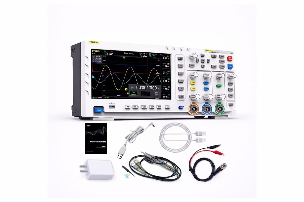 Fnirsi 1014D oscyloskop cyfrowy 2 kanały z generatorem.