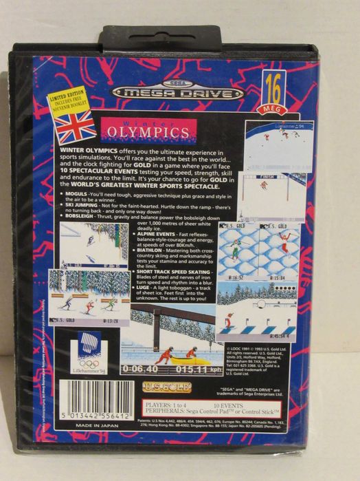 Jogo Sega Mega Drive Winter Olympics