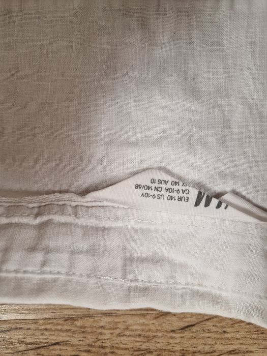 Koszula h&m bawełna len galowo 9/10 lat