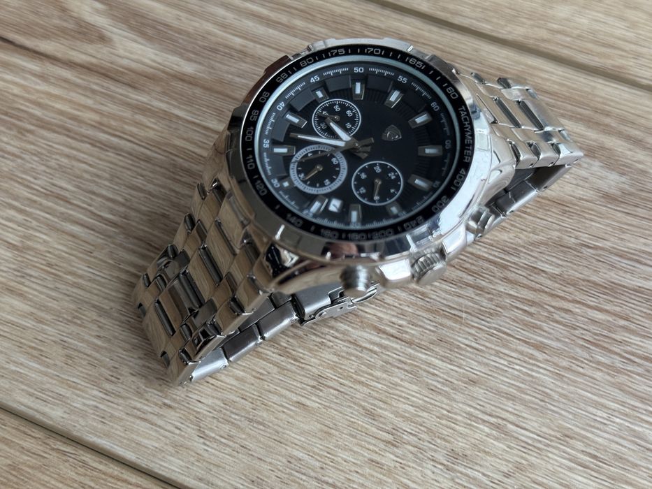 Zegarek Auriol 2-LD4276-1 srebrny męski zegar watch