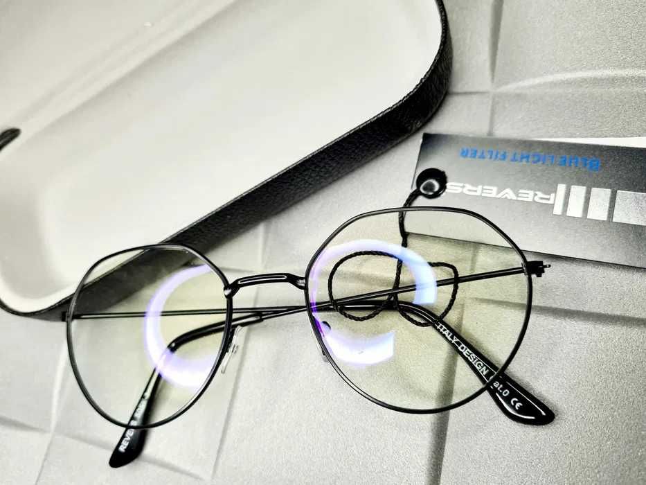 Okulary zerówki z filtrem niebieskiego do komputera nowe