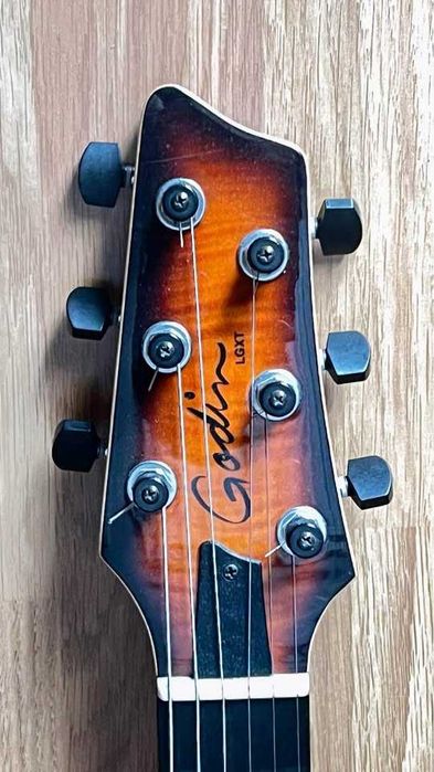 PACK Godin LGXT (Cognac Burst) - guitarra eléctrica, com piezo e pickup MIDI  + Roland GR-55 + pickup GK3 + CABO GKC-5