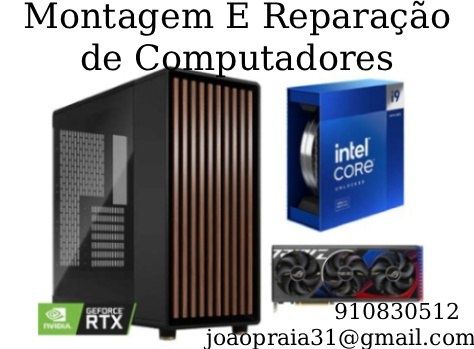 Montagem,  reparação e limpeza de computadores gaming