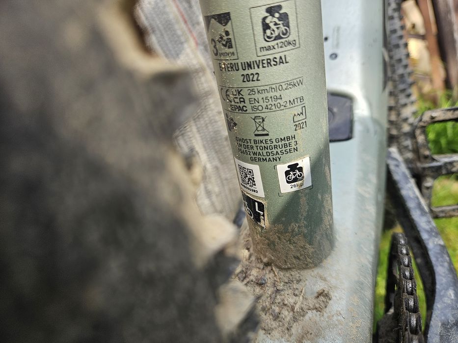 Ghost e-teru rower 29 elektryczny silnik yamaha 630wh bateria