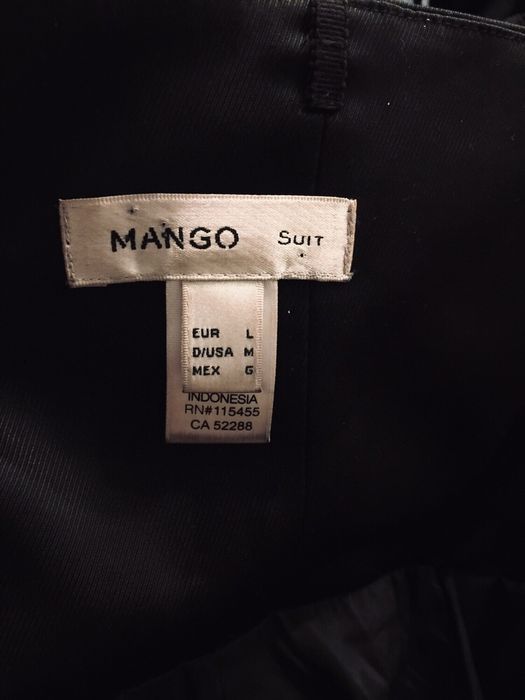 Mango sukienka mała czarna bombka suwak dekolt v jak nowa