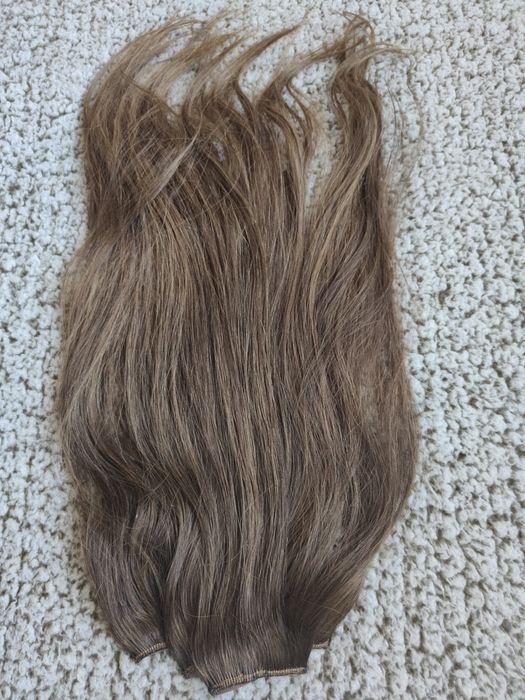100% naturalne włosy clip-in 53cm dopinki