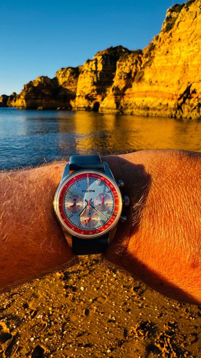 Zegarek mechaniczny chonograf „GULF”