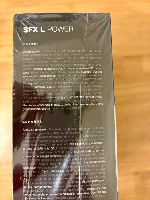 NOWY zasilacz be quiet! SFX-L POWER 600W 80 Plus Gold