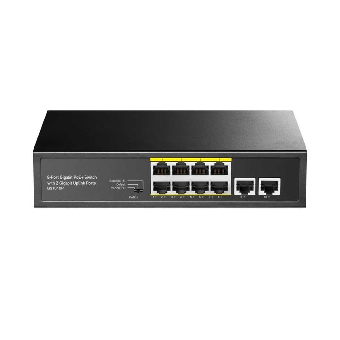Switch PoE+ 10 Portas (8 PoE + 2 Uplink)‼️CCTV‼️VLAN