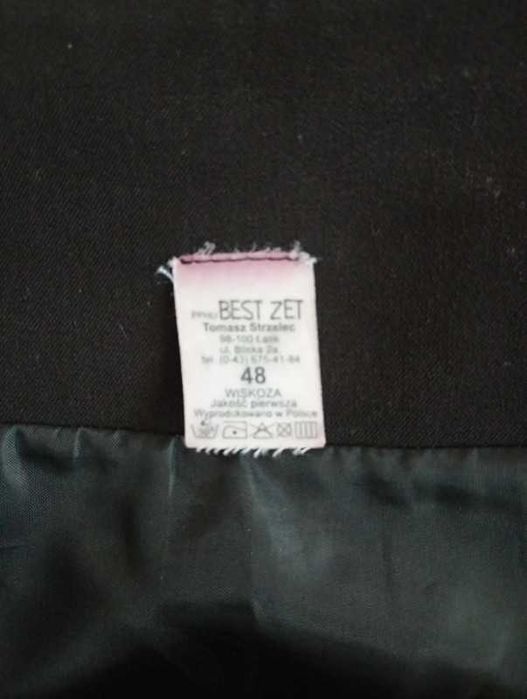 Wiskozowa elegancka spódnica vintage