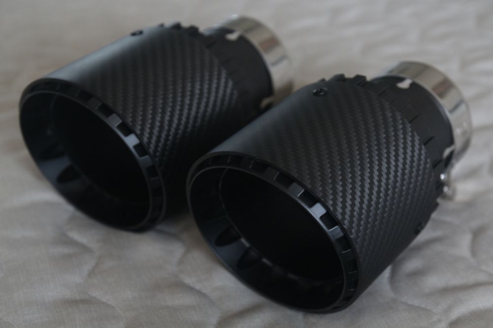 Насадки для вихлопа глушителей карбон нержавейка 76/90/101мм Akrapovic
