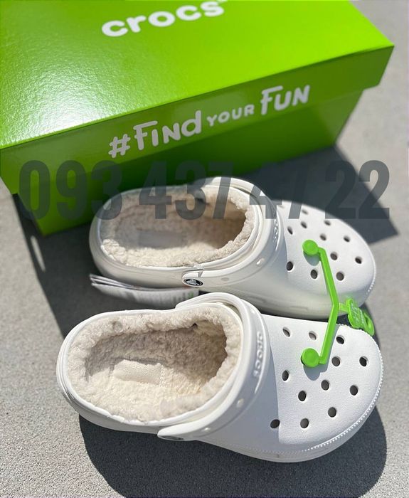 Утеплені Жіночі Крокси Сабо на Платформі  Crocs Classic Platform Lined