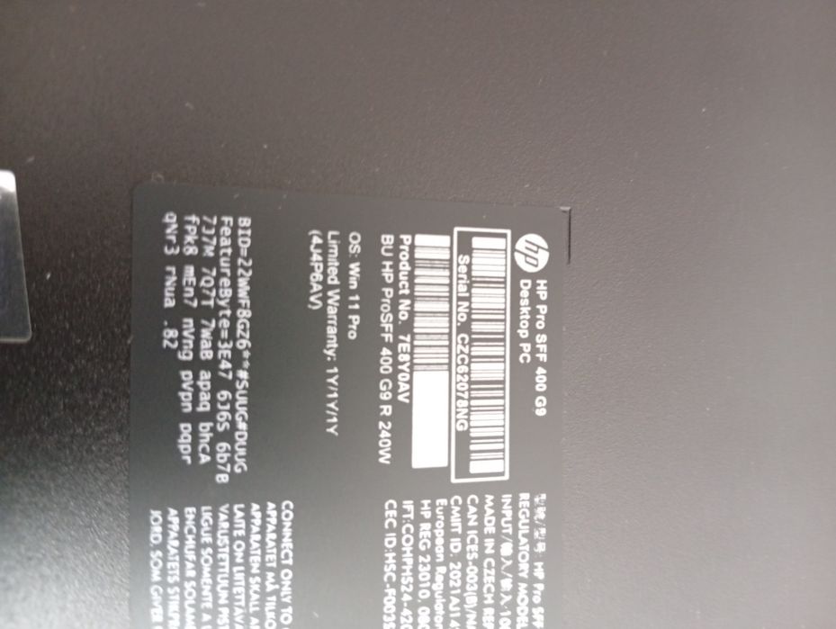 Desktop HP Pro SFF 400 G9 i5 VPro 13500