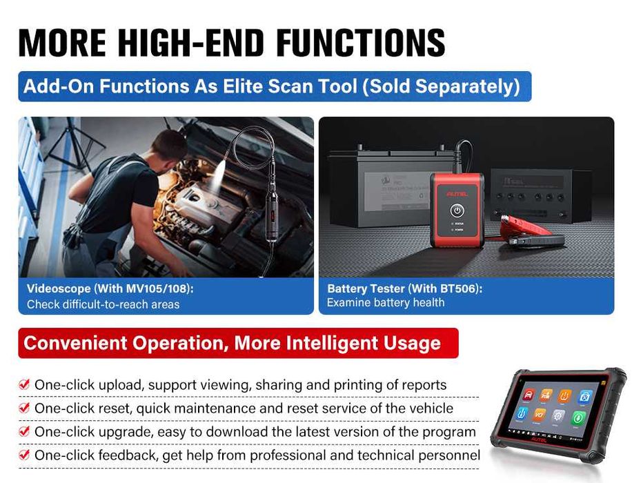 AUTEL MaxiPRO MP900E Garantia,Actualizações,Assistência Técnica