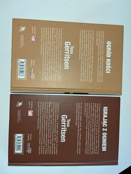 Tess Gerritsen Anatomia zbrodni - seria (Nowe, twarda okladka, 10 sztuk)