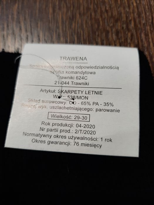 Skarpety letnie 538/MON r.29-30