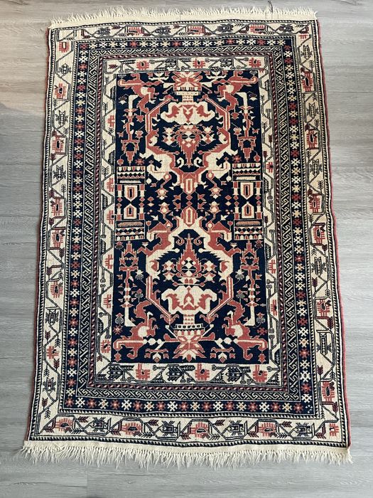 Tapete Artesanal Paquistanês 100X150 cm — Design Tradicional