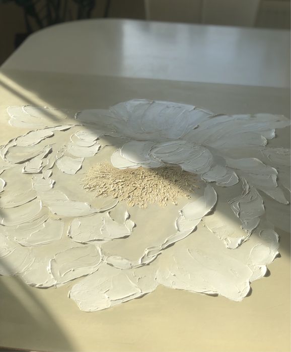 Картина «Біла квітка» 85см*90см.