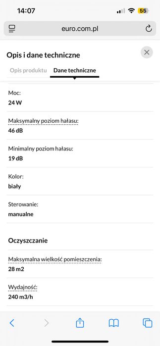 Oczyszczacz powietrza  Sharp