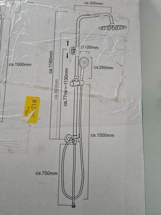 Bateria Grohe Zestaw prysznicowy chrom