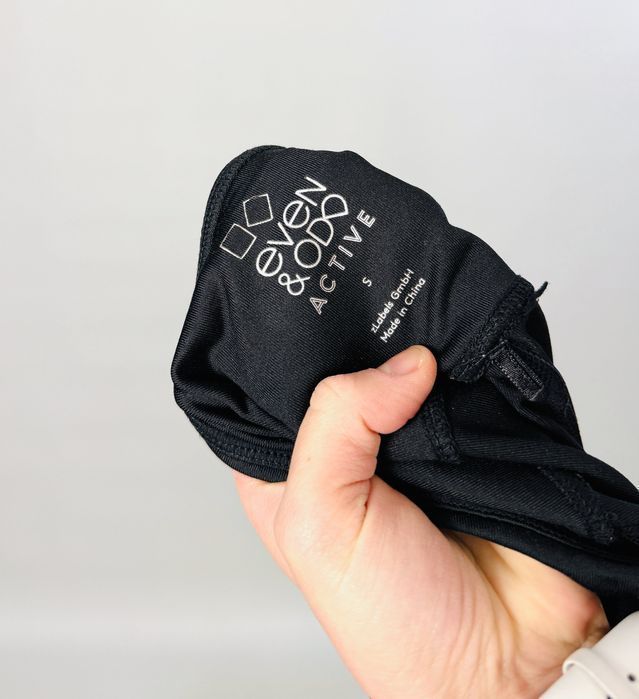 Czarne legginsy z bordowymi wstawkami S 36