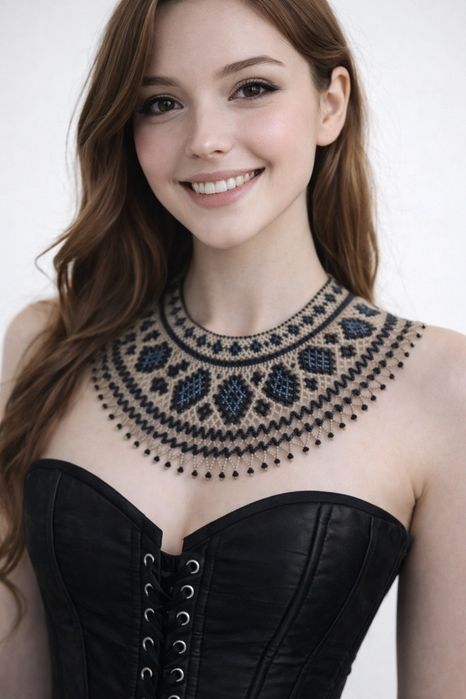 Силянка ,чокер ,гердани з бісеру