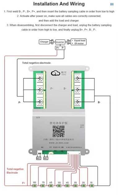 Смарт БМС Jikong 200А, струм балансування 2А (Smart BMS JK-B2A8S20P)