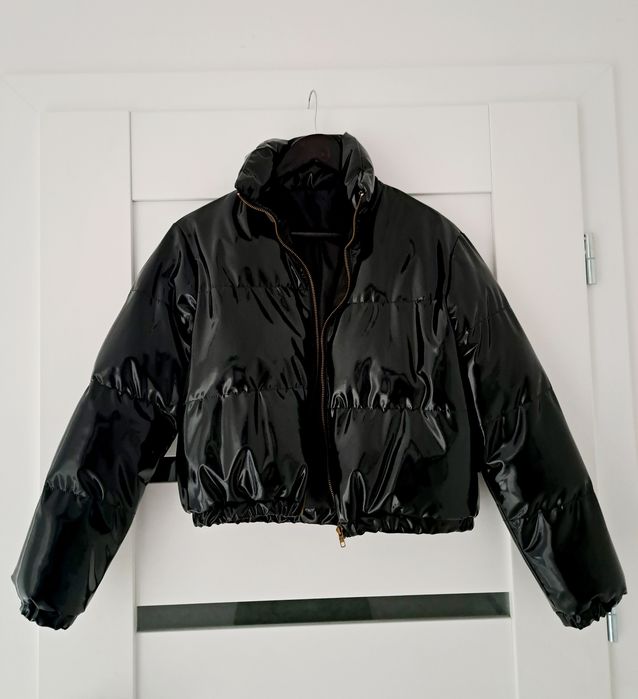 Czarna kurtka winylowa latexowa Bliss Uni