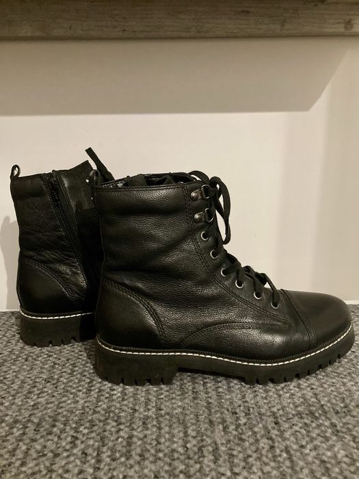 Skórzane buty / trapery River Island – stan idealny rozmiar 39